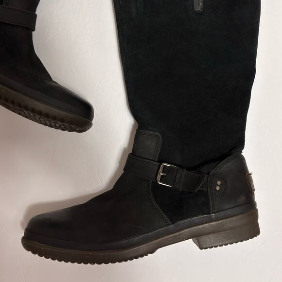 UGG WOMEN'S THOMSEN TALL BLACK WINTER BOOTS SIZE USA 8.5 NO BOX - Picture 5 of 5